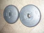 2 Challenger 8.8lb Orbatron, Silver Weight Plates Total