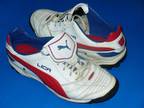 Vintage Men’s Used White Red Blue Soccer Cleats Shoes Puma - Opportunity