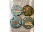 Lot Of 4 Vintage Compco Corp Blue 8mm Film Reel and Canister - Opportunity