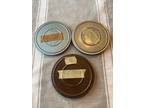 3 Vintage Blue Metal 8mm 5" Film Reel & Canister Mixed Lot - Opportunity