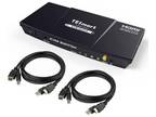 TESmart 2 Port HDMI KVM Switch Monitor Switch for 1 Monitors - Opportunity