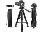 74’’ Camera Tripod with Travel Bag, Cell Phone Tripod - Opportunity