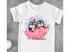 Ready to Press Sublimation Transfer - Valentine Penguins In