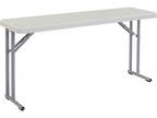 National Public Seating Plastic Folding Table - 18in. W x - Opportunity