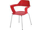 Safco Bandi Shell Stack Chairs - Set of 2, Red - Opportunity