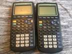 (2) TI-83 Plus Graphing Calculators AS IS - NOT WORKING -