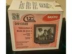 Vintage Sanyo DS13320 13" CRT TV Front A/V Inputs Retro - Opportunity