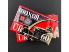 Vtg Lot of 4 NOS Maxell UR60 Audio Cassette Tapes 60 Min. - Opportunity