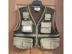 Woodfield Tan Mesh Fishing Hunting Vest With 8 Pockets and