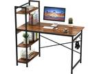 Engriy Computer Desk with 4 Tier Shelves for Home Office - Opportunity