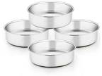 Team Far 6 Inch Cake Pan, 4 Pcs Round Tier Cake Pans Set - Opportunity