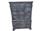 Hand painted one of a kind 6 drawer chest of drawers floral - Opportunity