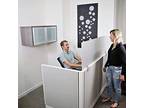 Obex 12" Frosted Acrylic Cubicle Mounted Privacy Panel with - Opportunity