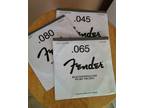 Lot of 3 Fender Roundwound Pure Nickel Strings.045,065 - Opportunity