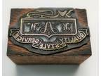 Vintage Wood Metal Printing Block Stamp KAW Quality Style - Opportunity