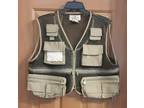 Woodfield Tan Mesh Fishing Hunting Vest With 8 Pockets and - Opportunity
