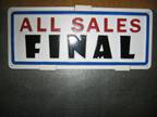 ALL SALES FINAL 3-D Embossed Plastic Sign 5x13 Hi - Opportunity