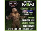 Call of Duty Modern Warfare 2 x Jack Links Ghillie Suit Complete 4 Item Set Mw2