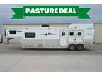 2005 Platinum Coach 3 Horse Gooseneck Trailer with 13' Living Quarters