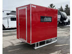 2023 Mission Trailers Mission Trailers 5x8 Aluminum Ice Shack w Tow Hitch Skis