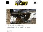 Jk d44 rear diff skid plate