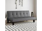 Tufted Futon Living Room Furniture Armless Seat Modern Wood - Opportunity