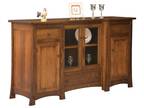 Amish Buffet Sideboard Server Solid Wood Traditional Aspen - Opportunity