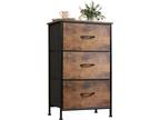 Dresser with 3 Drawers, Fabric Nightstand, Organizer Unit - Opportunity