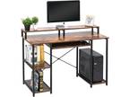 TOPSKY Computer Desk with Storage Shelves/23.2� Keyboard - Opportunity