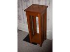Mission Arts and Crafts Style Oak Stand Plant Nightstand End - Opportunity