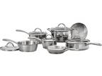 12 Piece Tri-Ply Clad Cookware Set Stainless Steel Silver - Opportunity