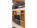 entertainment center with shelves-TV Included - Opportunity