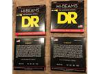 lot of 4 sets DR HI-BEAMS Electric Bass Strings RW Stainless - Opportunity