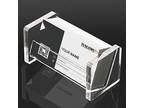 YUNLVIWU Acrylic Business Card Holder for Desk Vertical - Opportunity