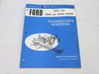 Operators Manual for Ford Series 606 Grain & Forage Blower - Opportunity