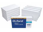 Oxford Blank Index Cards 4 x 6 Inches White 10 Packs of 100 - Opportunity