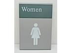 Metal Women's Bathroom Sign Adjustable - Opportunity