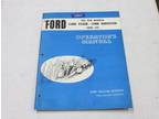 Owners Manual, Ford Series 602 Two Row Mounted Corn Picker - Opportunity