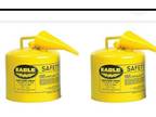 2 Pack UI-50-FSY Safety Diesel Gas Can, Yellow Type I - Opportunity