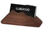 Business Card Holder for Desk Wooden Display Business Card - Opportunity