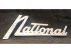Antique National Cash Register 4.5” Metal Logo Badge NCR