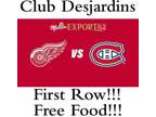 2 NHL Hockey Tickets - Detroit Red Wings @ Montreal