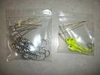 16 SPINNERBAIT HEADS 1/2 oz. CHROME SILVER & CHARTREUSE