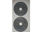 Vintage Billard 2 - 5 Lbs. Dimple Barbell Weight Plates - Opportunity