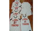 Lot Women's Vintage Basketball Jerseys Lady Tigers White - Opportunity