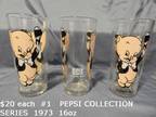 Porky Pig and Petunia Pig Drinking Glasses - Opportunity