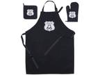 Route 66 Apron Embroidered Cotton 2 Pockets Oven Mitt Hot