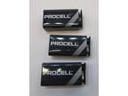 Three New Duracell Procell 9V 9 VOLT Alkaline Batteries - Opportunity
