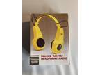 Electroband yellow deluxe am fm headphone radio - Opportunity