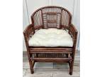 Vintage BRIGHTON PAVILION MCM Bamboo Rattan Chair - Opportunity